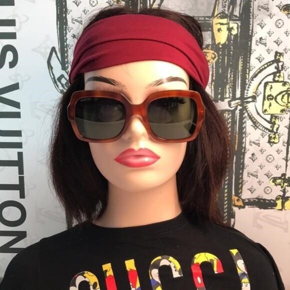 New  Authentic Gucci GG0036SA 003 Oversized Square Sunglasses ✨ - Picture 8 of 14
